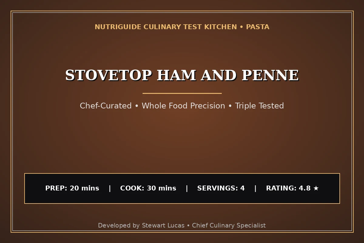 Stovetop Ham And Penne