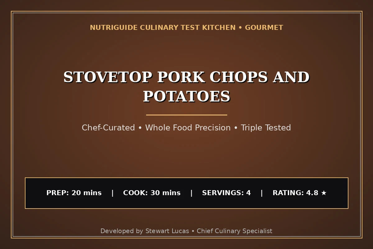 Stovetop Pork Chops And Potatoes