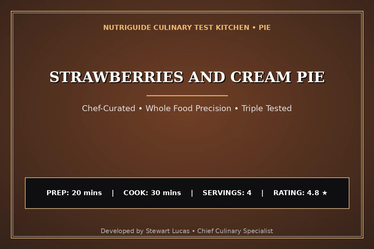 Strawberries And Cream Pie