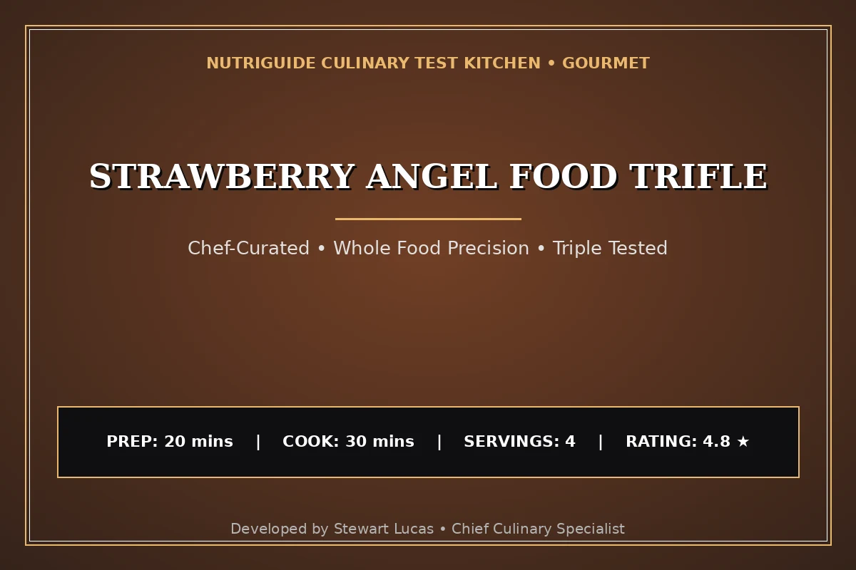 Strawberry Angel Food Trifle