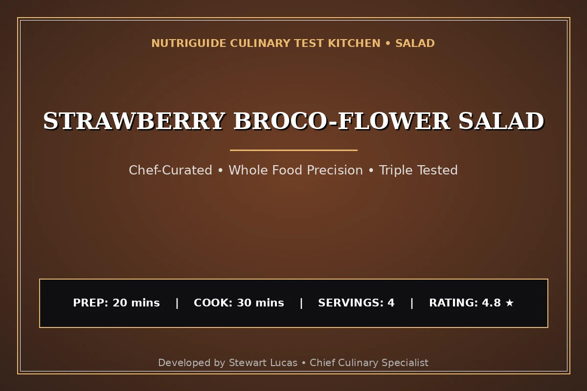 Strawberry Broco-Flower Salad