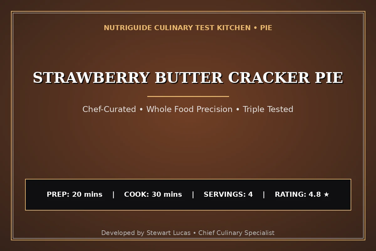 Strawberry Butter Cracker Pie