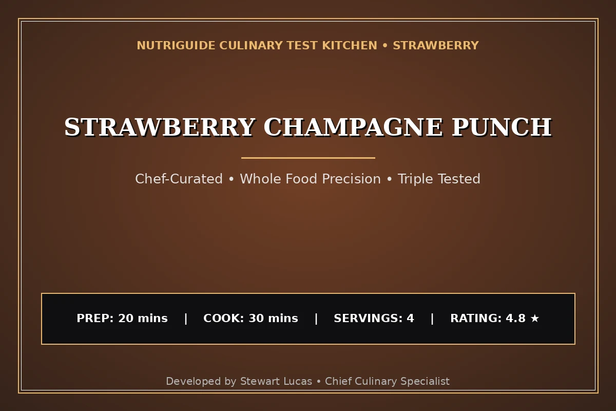 Strawberry Champagne Punch