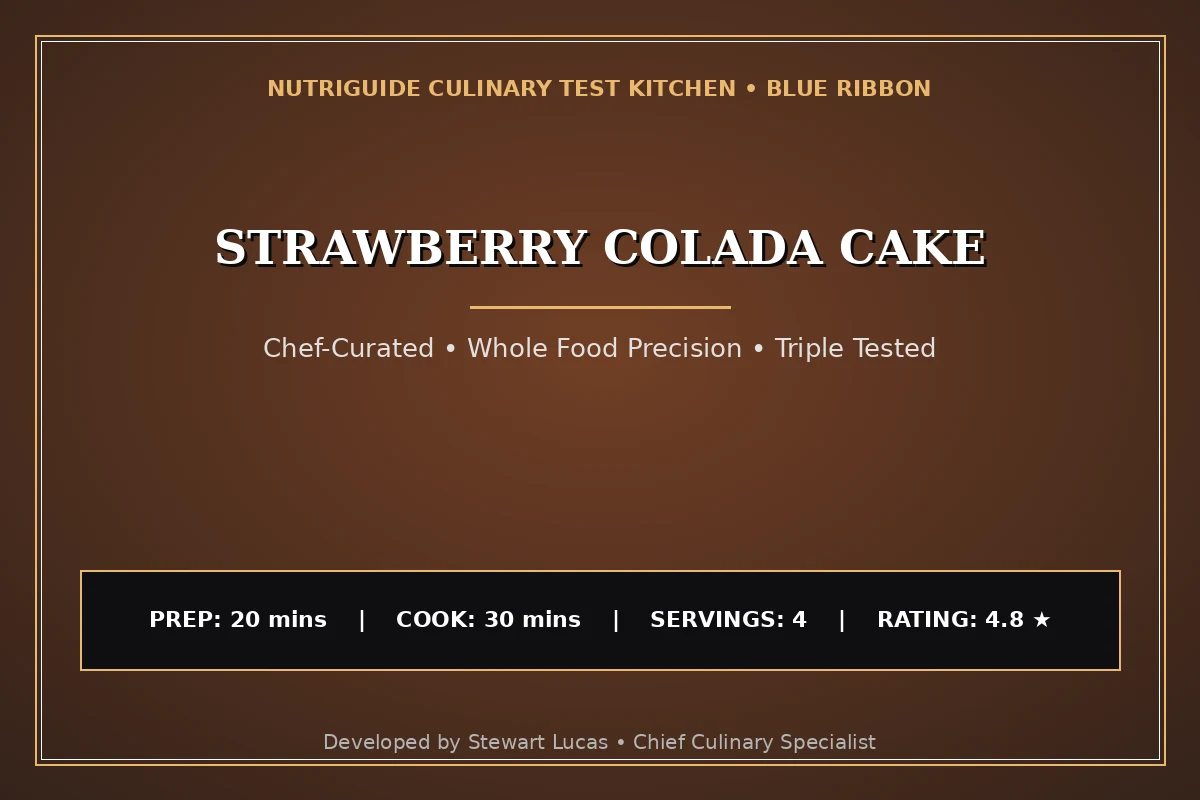 Strawberry Colada Cake