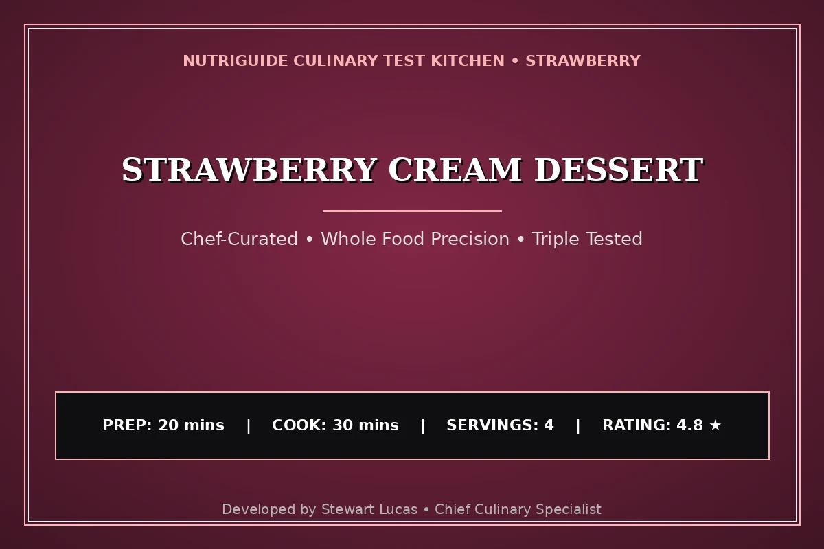 Strawberry Cream Dessert