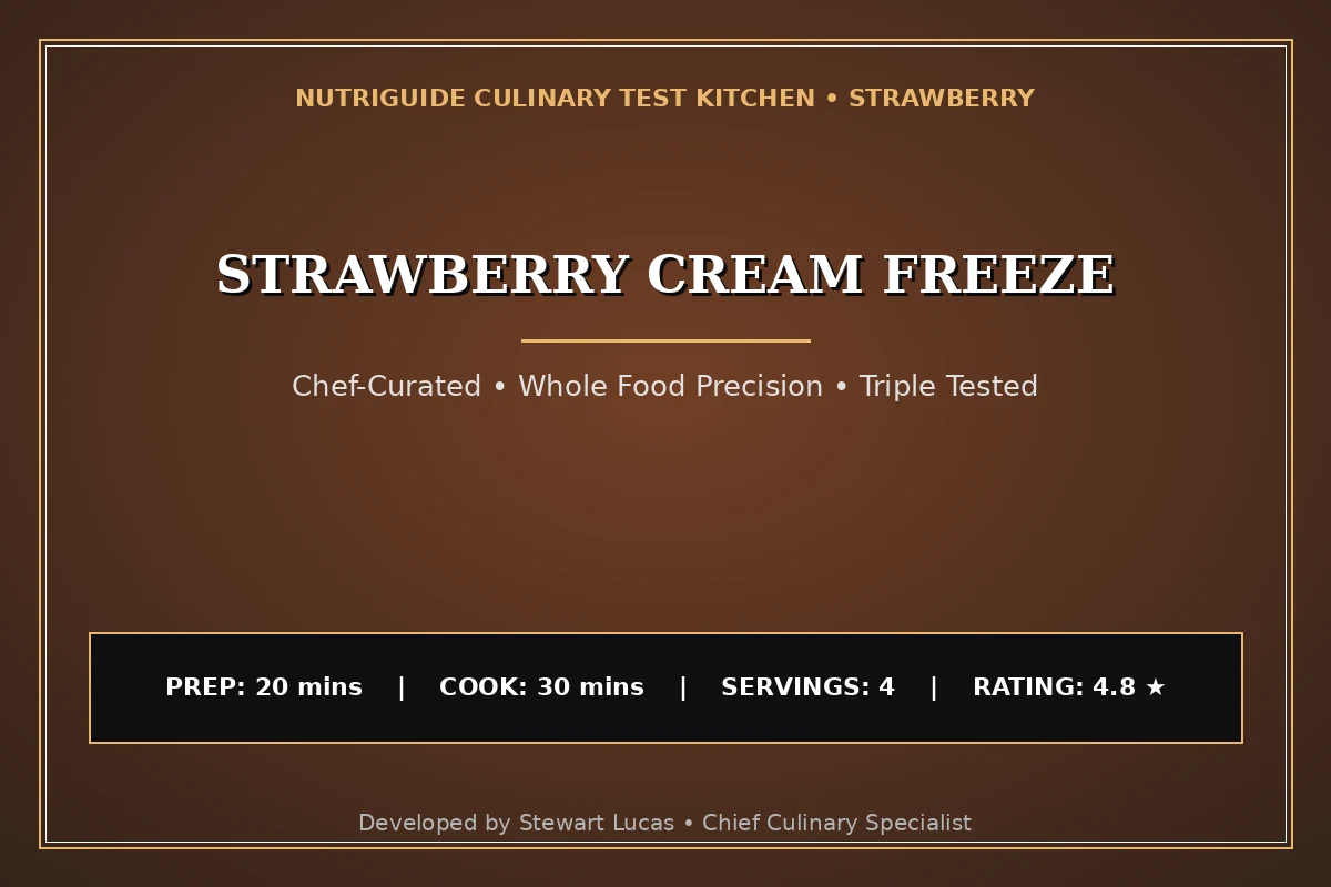 Strawberry Cream Freeze
