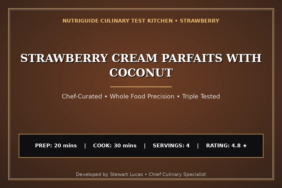 Strawberry Cream Parfaits With Coconut