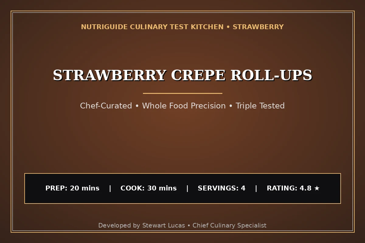Strawberry Crepe Roll-Ups