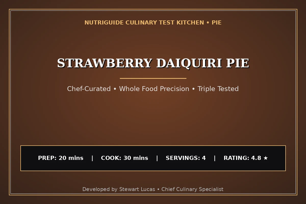 Strawberry Daiquiri Pie