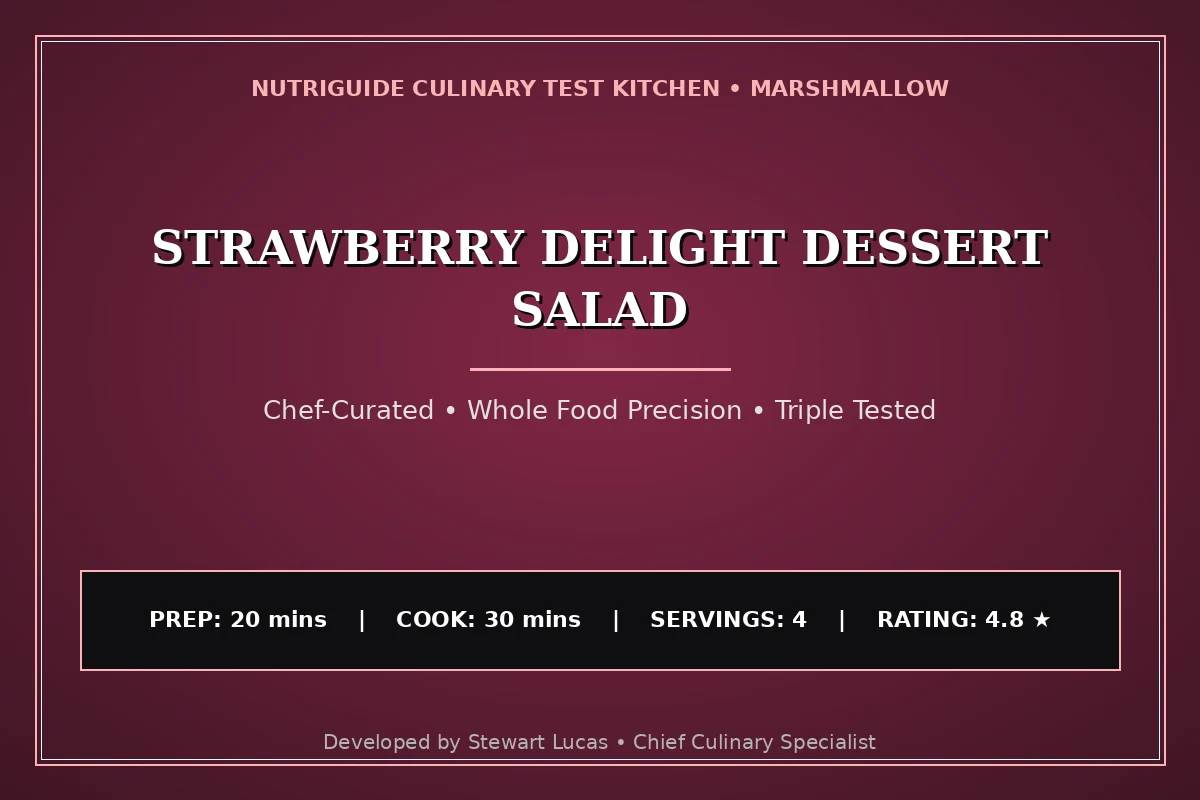 Strawberry Delight Dessert Salad