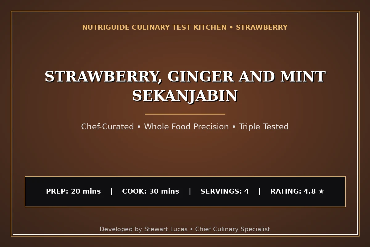 Strawberry, Ginger And Mint Sekanjabin