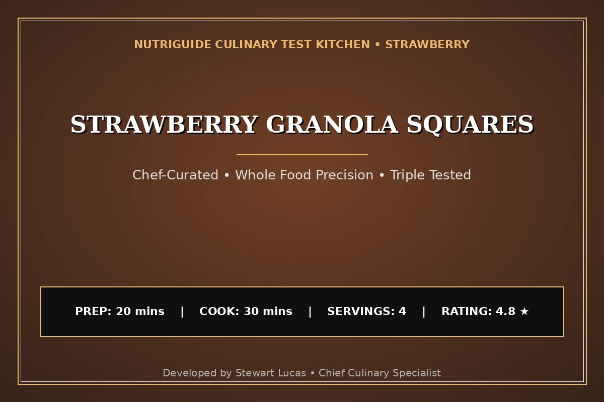 Strawberry Granola Squares