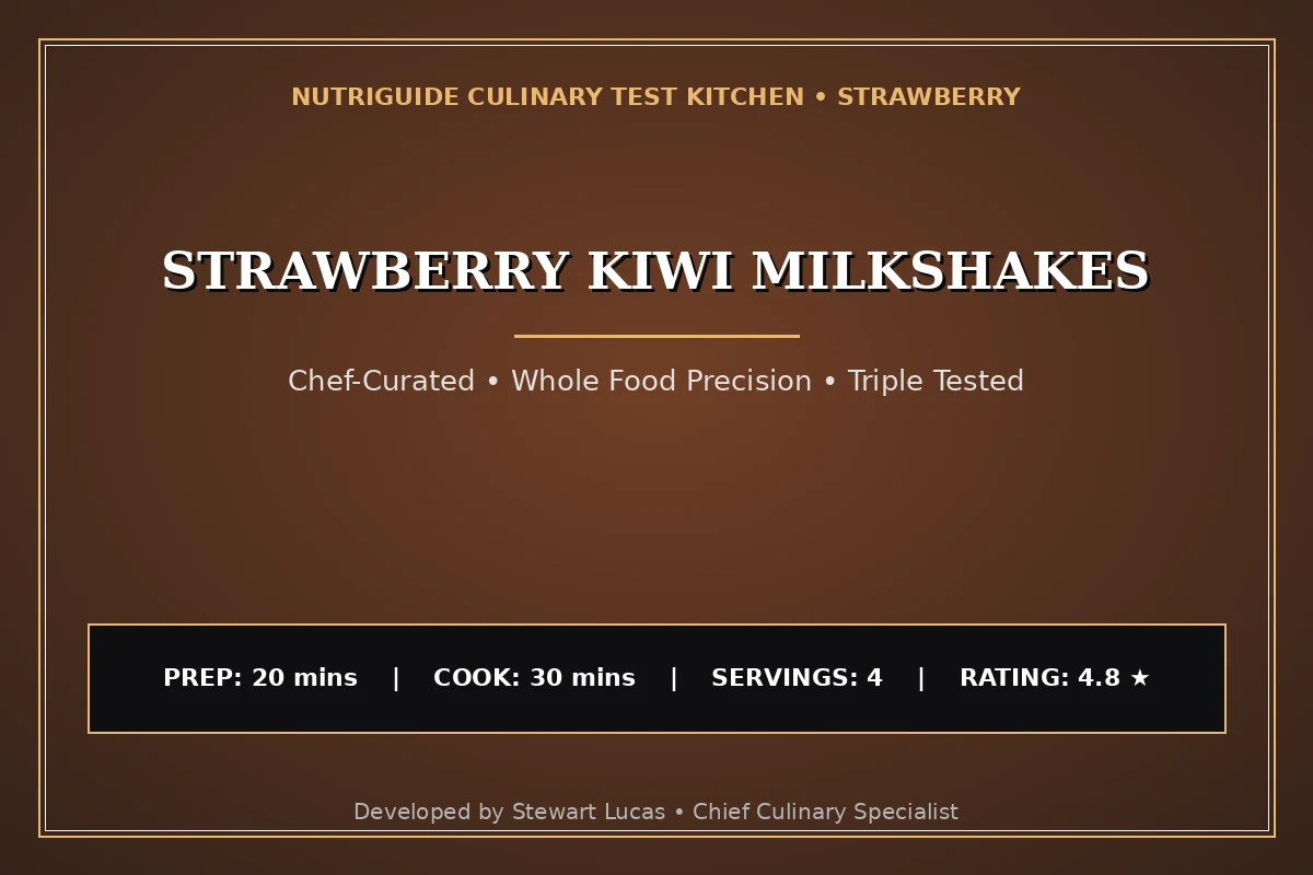 Strawberry Kiwi Milkshakes