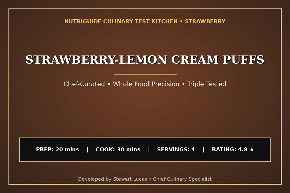 Strawberry-Lemon Cream Puffs