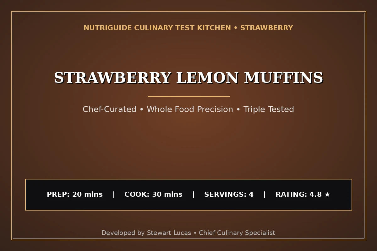 Strawberry Lemon Muffins