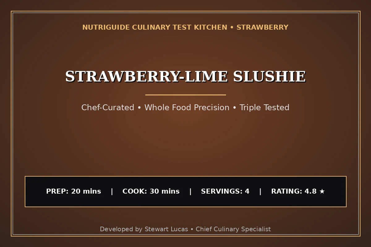 Strawberry-Lime Slushie