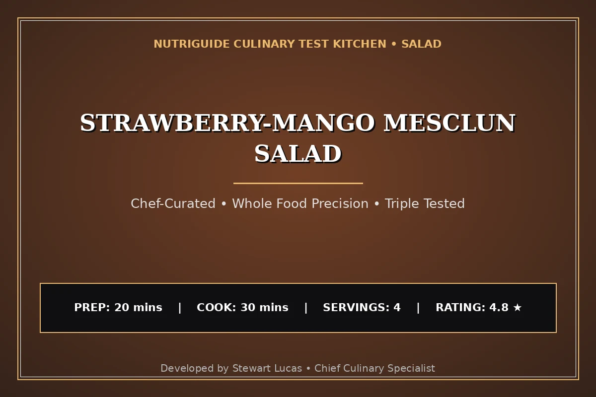 Strawberry-Mango Mesclun Salad