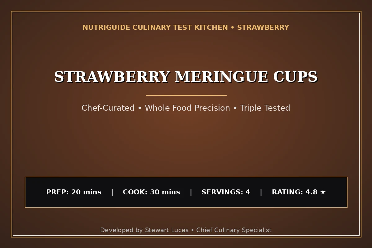 Strawberry Meringue Cups