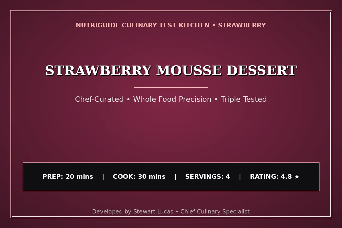 Strawberry Mousse Dessert