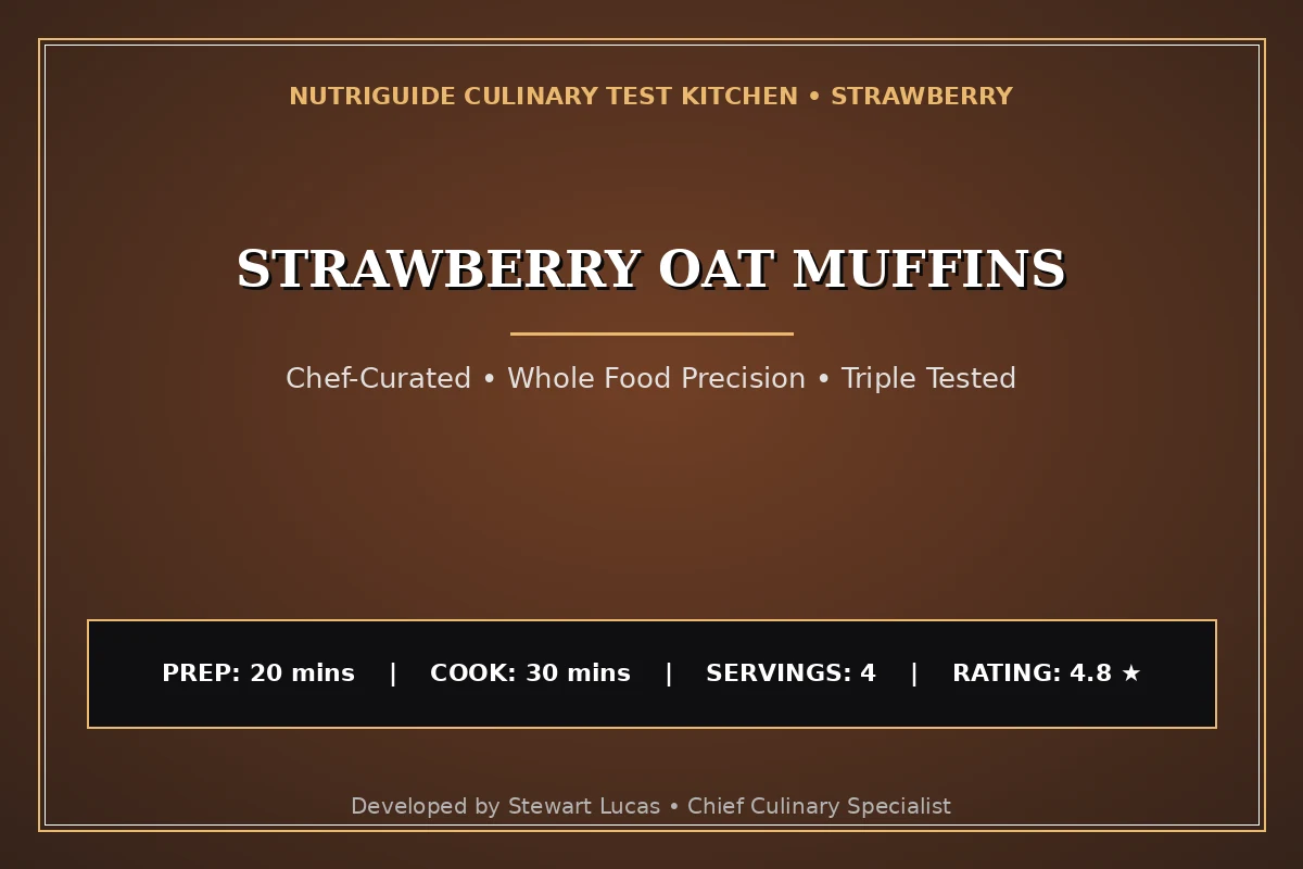 Strawberry Oat Muffins