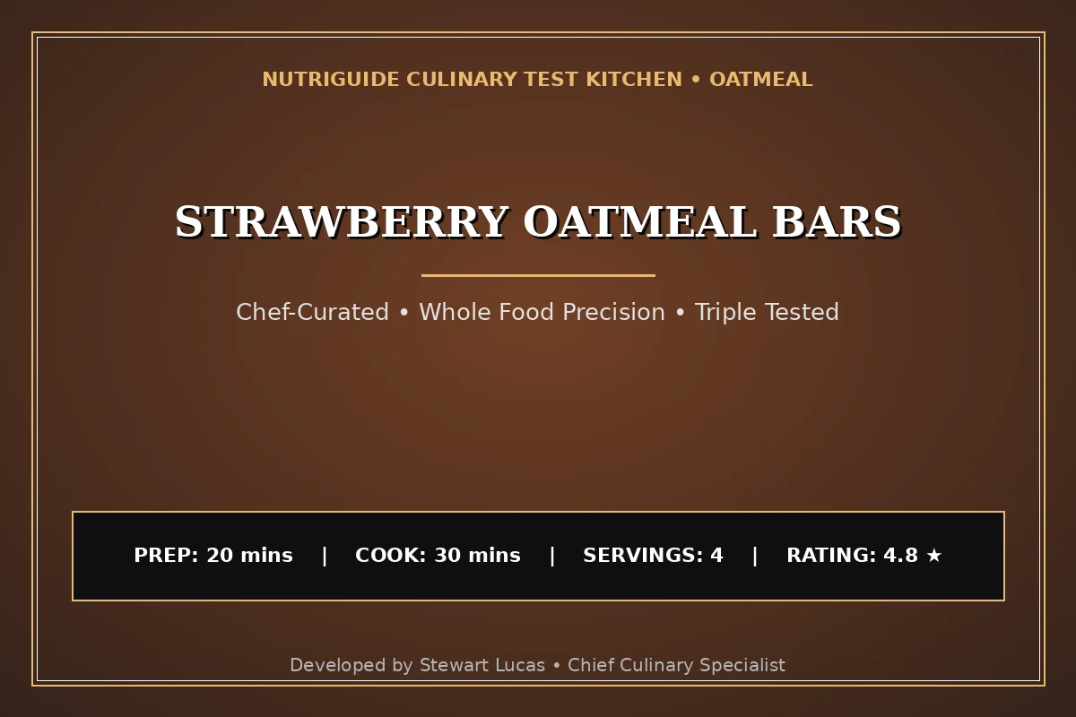 Strawberry Oatmeal Bars