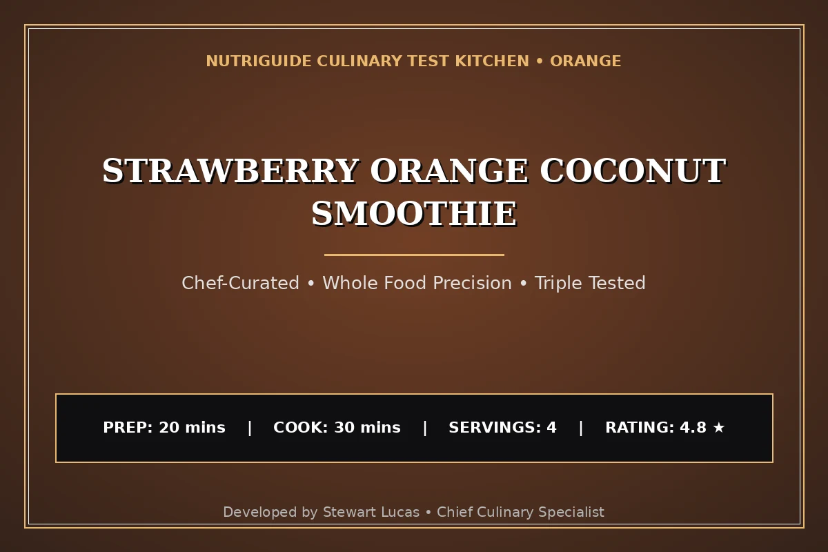 Strawberry Orange Coconut Smoothie