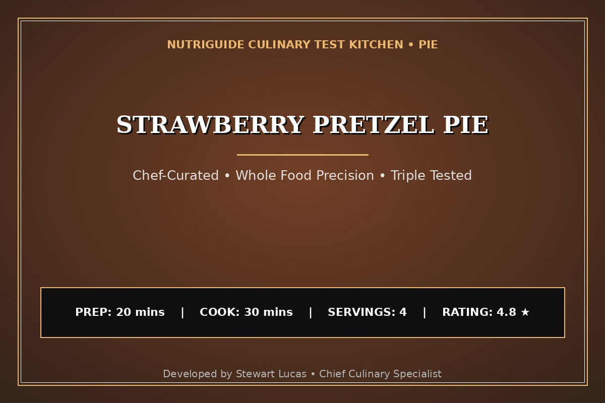 Strawberry Pretzel Pie