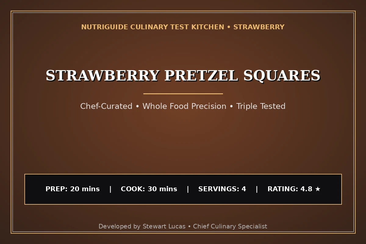 Strawberry Pretzel Squares
