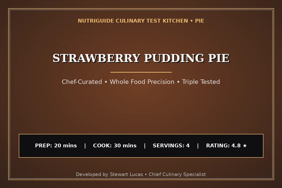Strawberry Pudding Pie