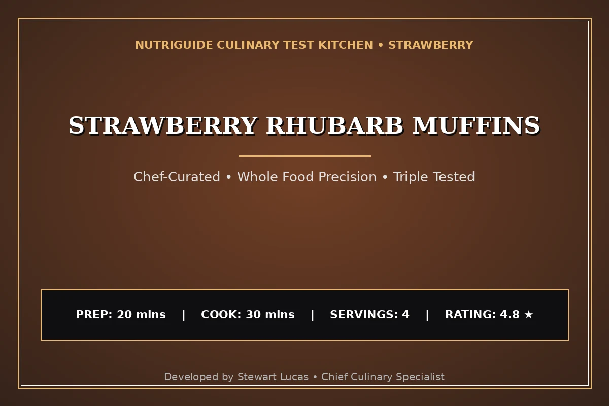 Strawberry Rhubarb Muffins