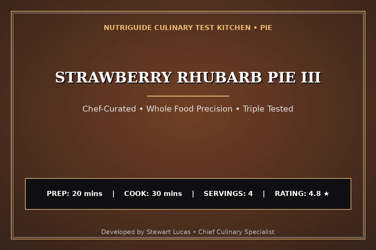 Strawberry Rhubarb Pie Iii