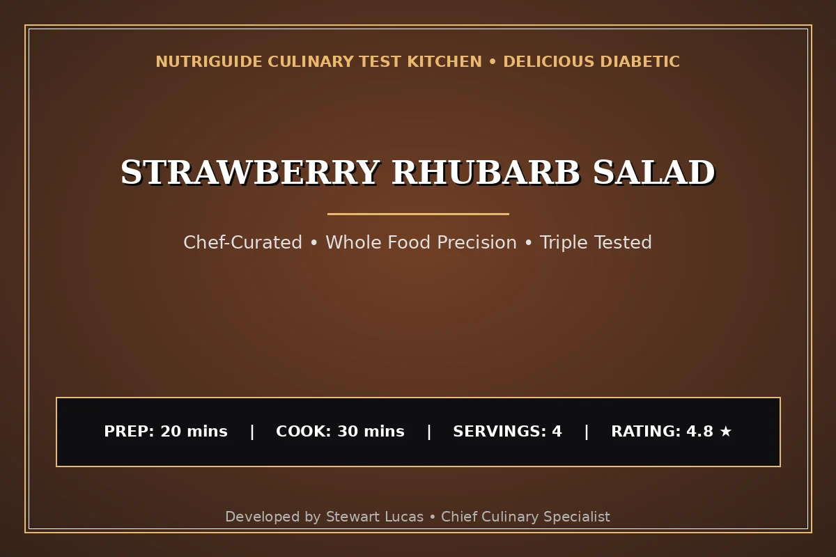 Strawberry Rhubarb Salad