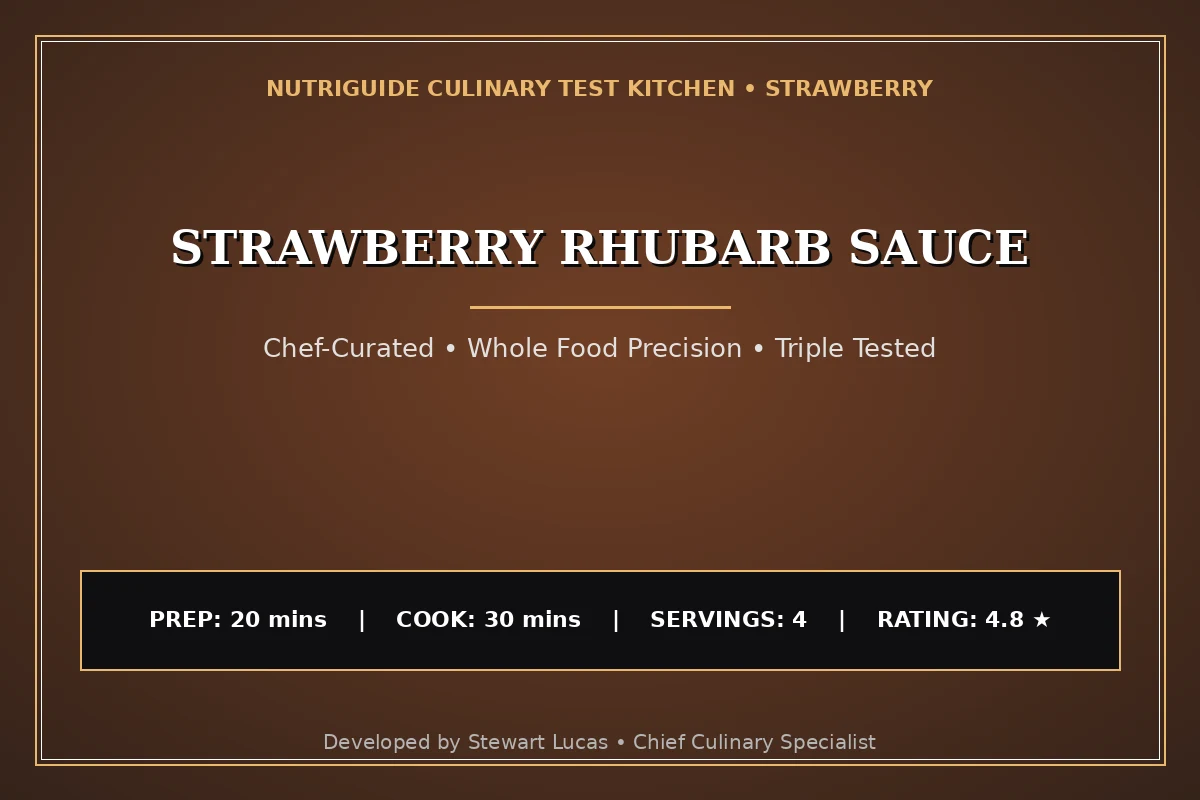 Strawberry Rhubarb Sauce