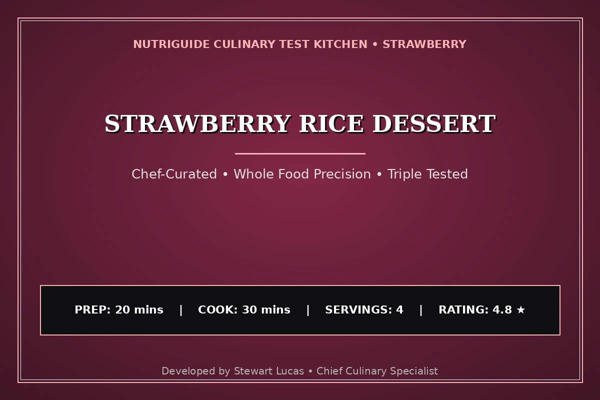Strawberry Rice Dessert