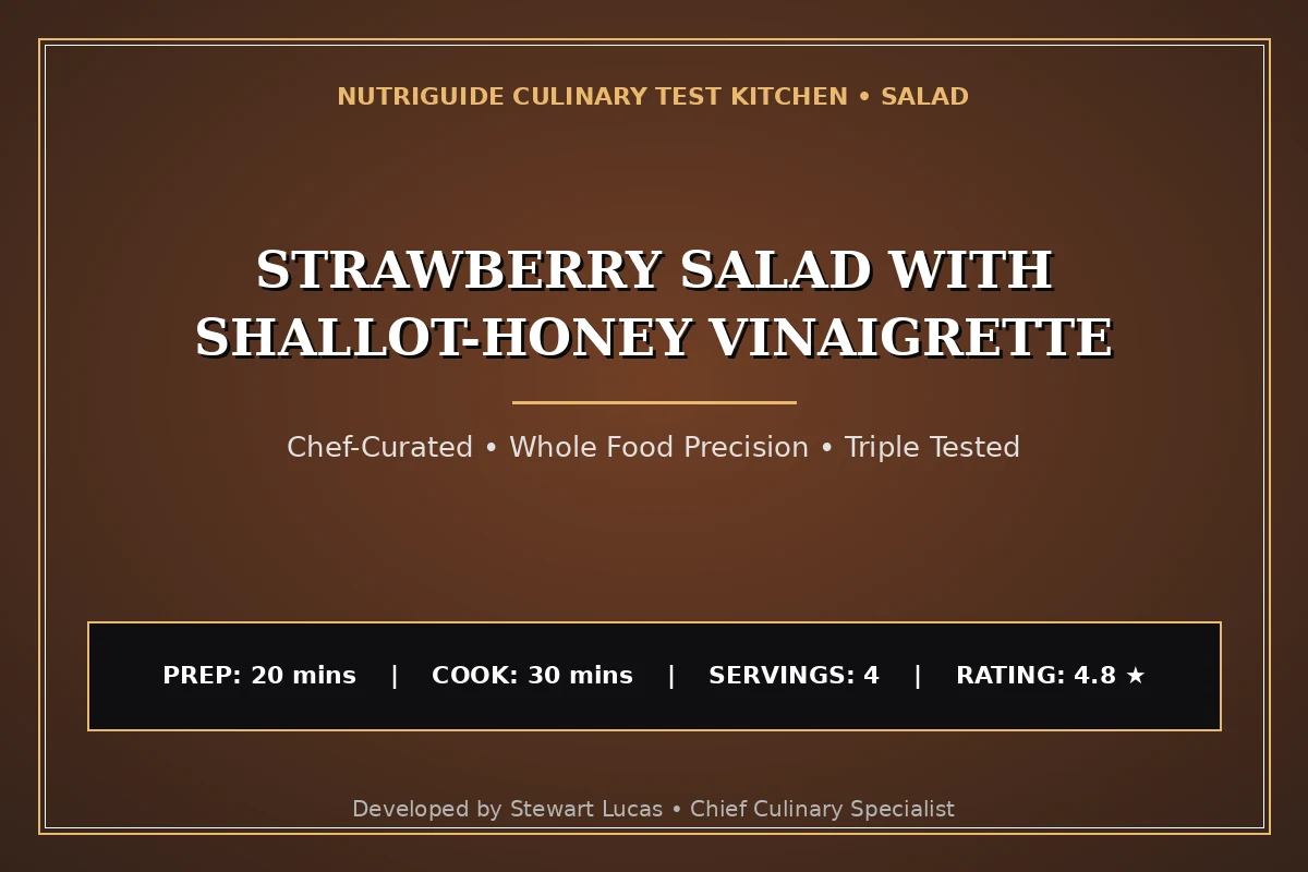 Strawberry Salad With Shallot-Honey Vinaigrette