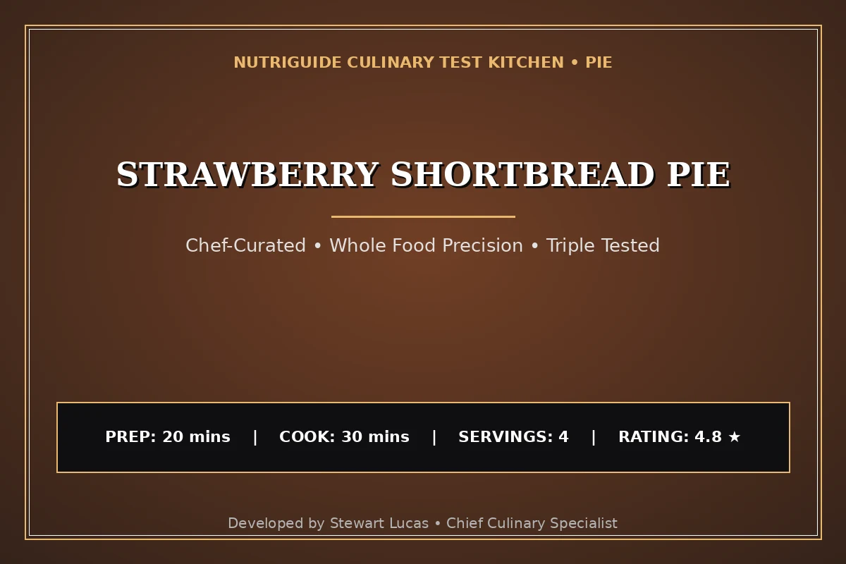 Strawberry Shortbread Pie