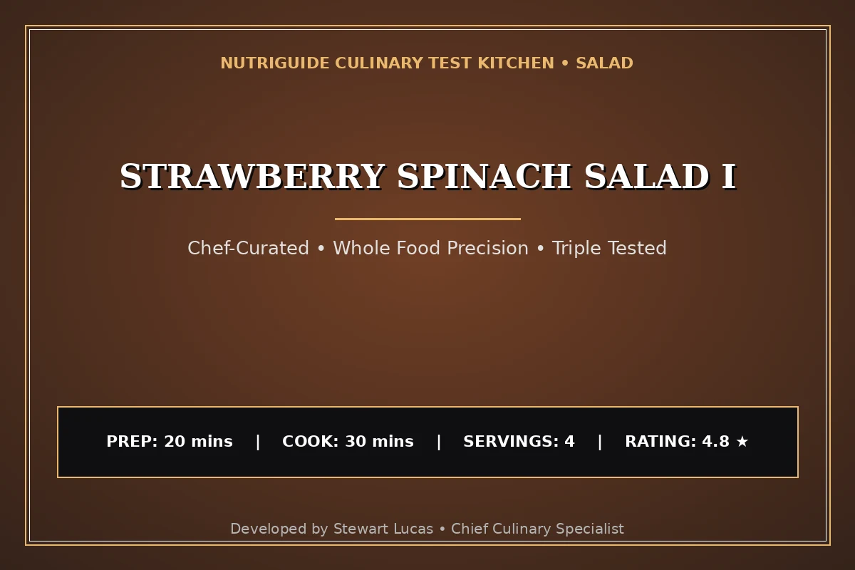 Strawberry Spinach Salad I