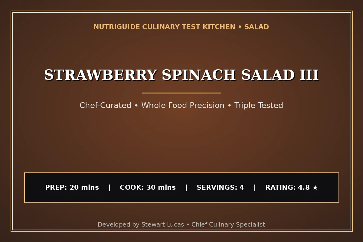 Strawberry Spinach Salad Iii