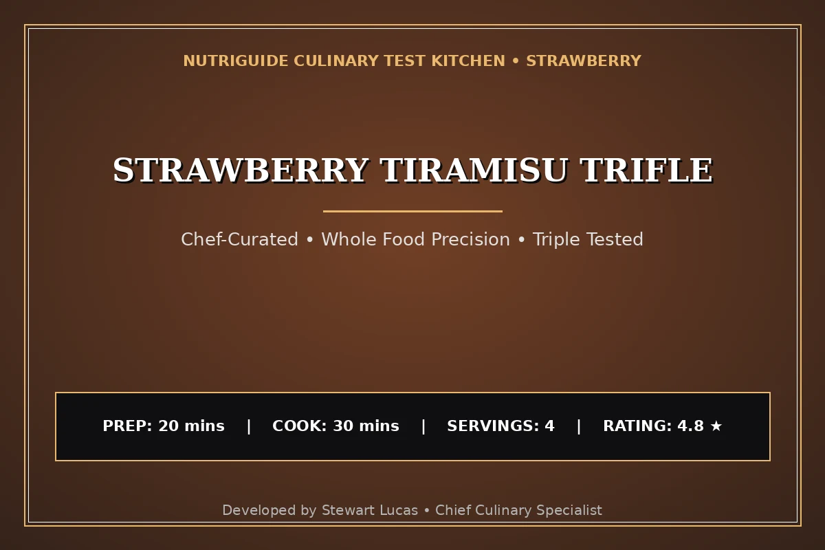 Strawberry Tiramisu Trifle