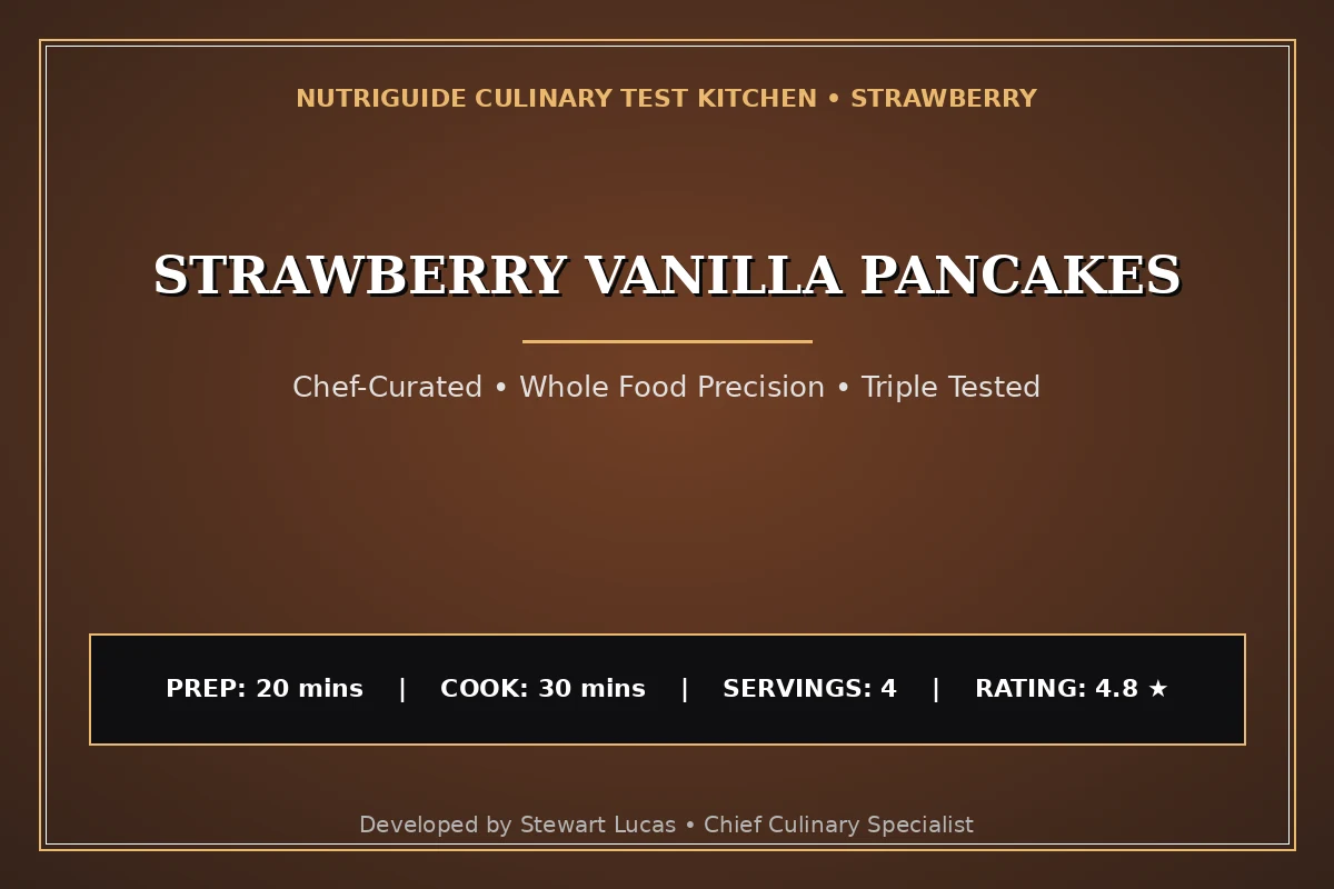 Strawberry Vanilla Pancakes