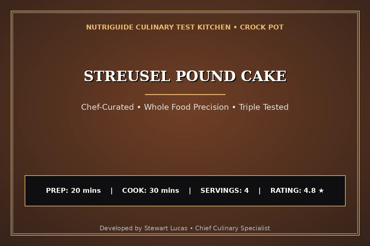 Streusel Pound Cake