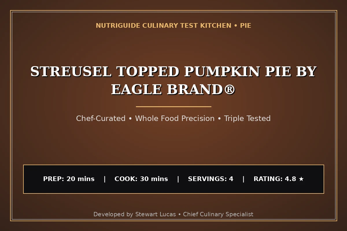Streusel Topped Pumpkin Pie By Eagle Brand®