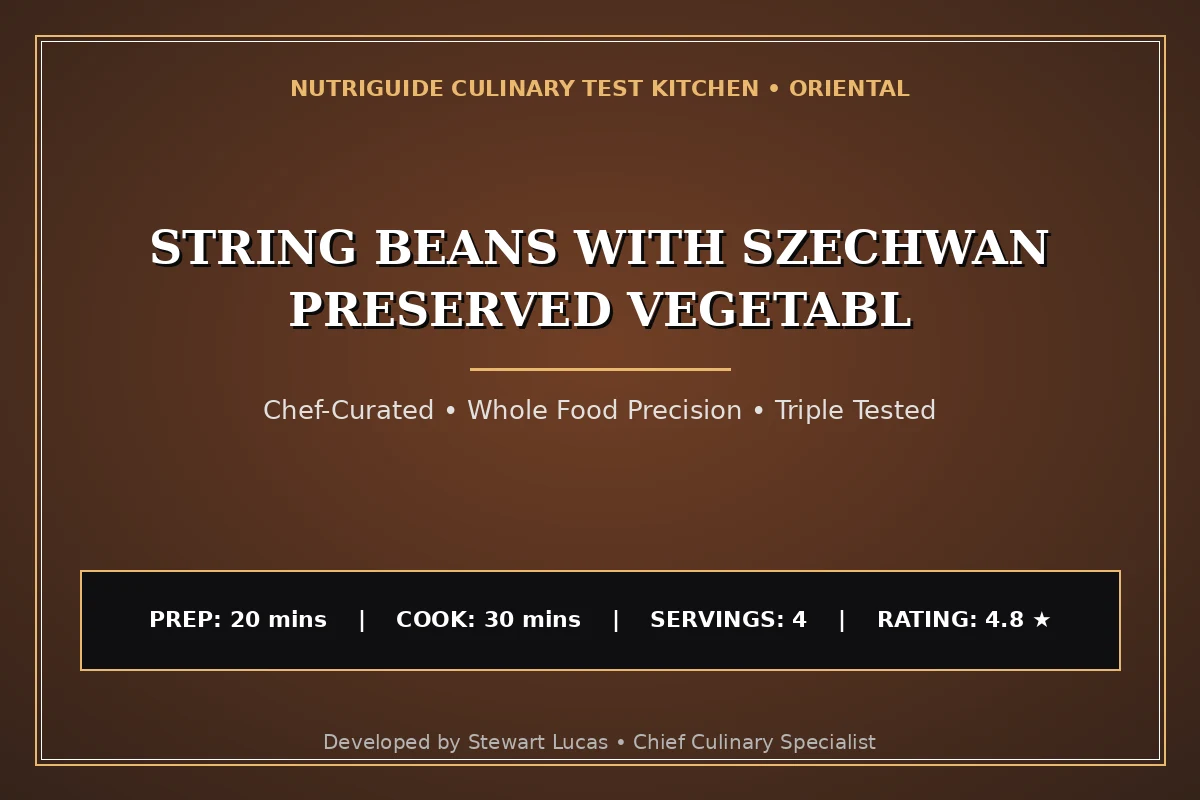 String Beans With Szechwan Preserved Vegetabl