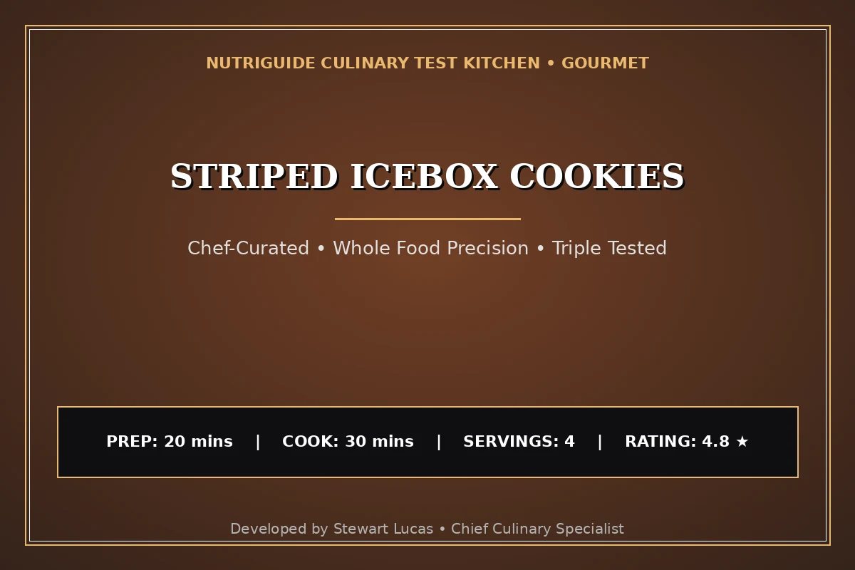 Striped Icebox Cookies