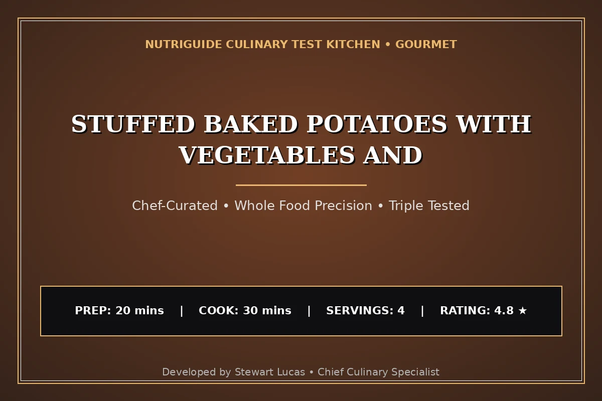 Stuffed Baked Potatoes With Vegetables And