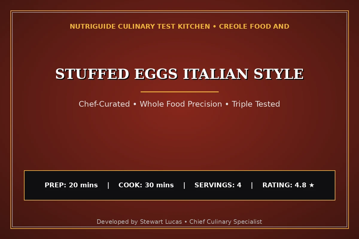 Stuffed Eggs Italian Style