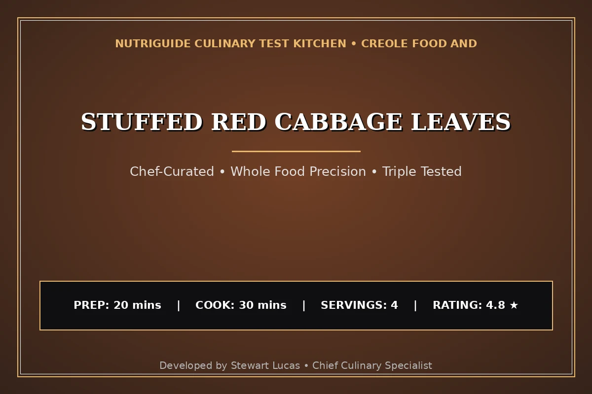 Stuffed Red Cabbage Leaves
