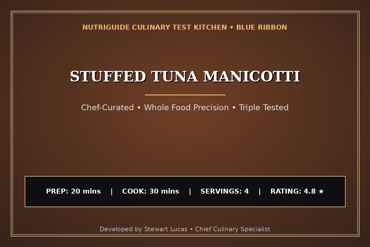 Stuffed Tuna Manicotti