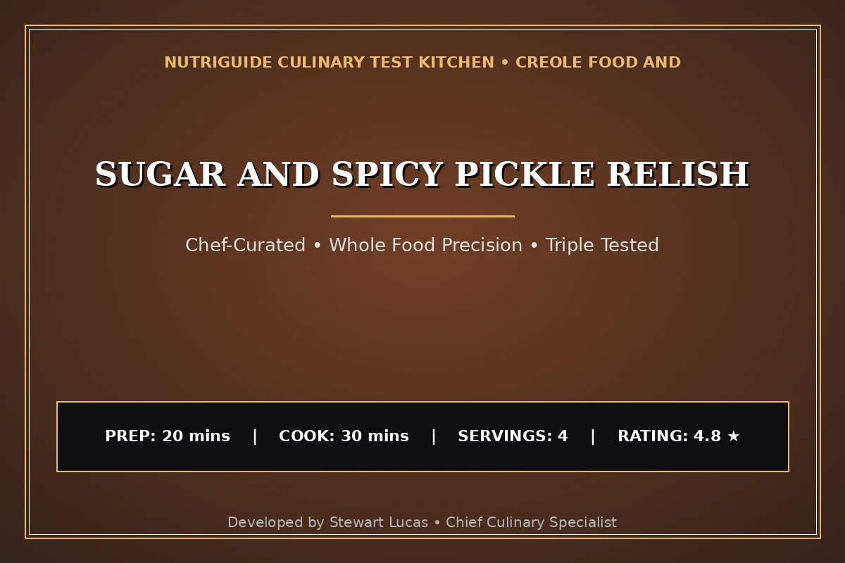 Sugar And Spicy Pickle Relish