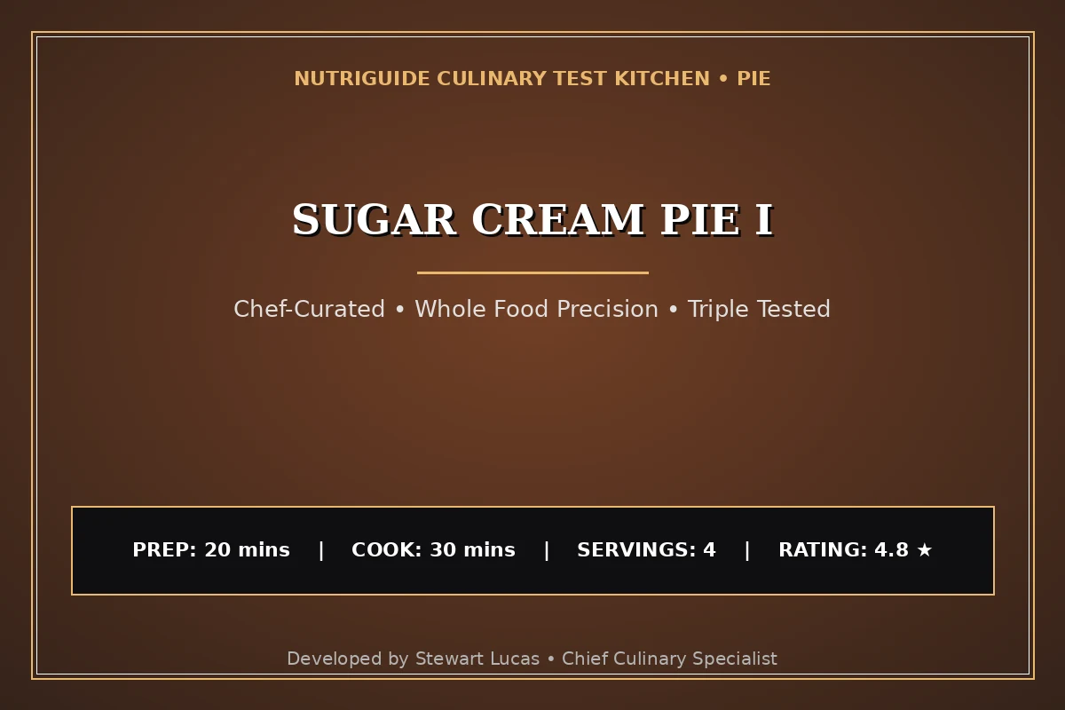 Sugar Cream Pie I